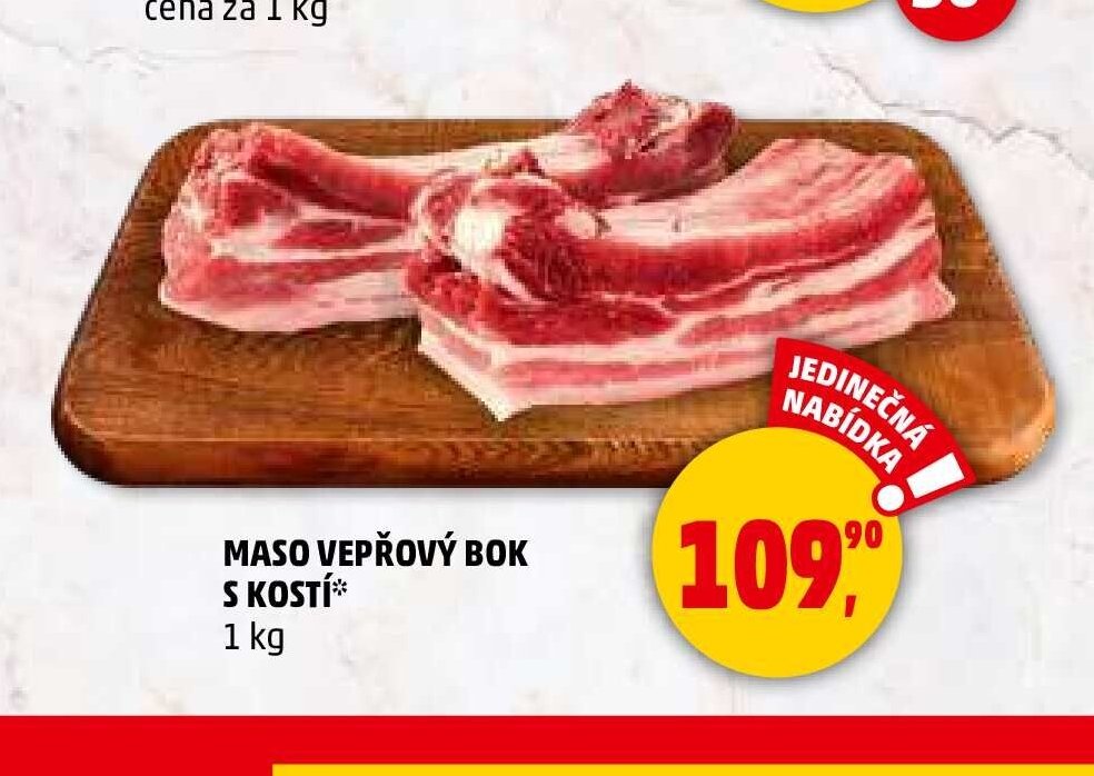 MASO VEPŘOVÝ BOK S KOSTÍ