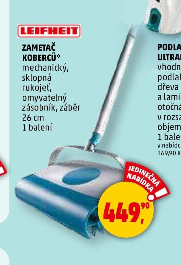Leifheit zametač koberců
