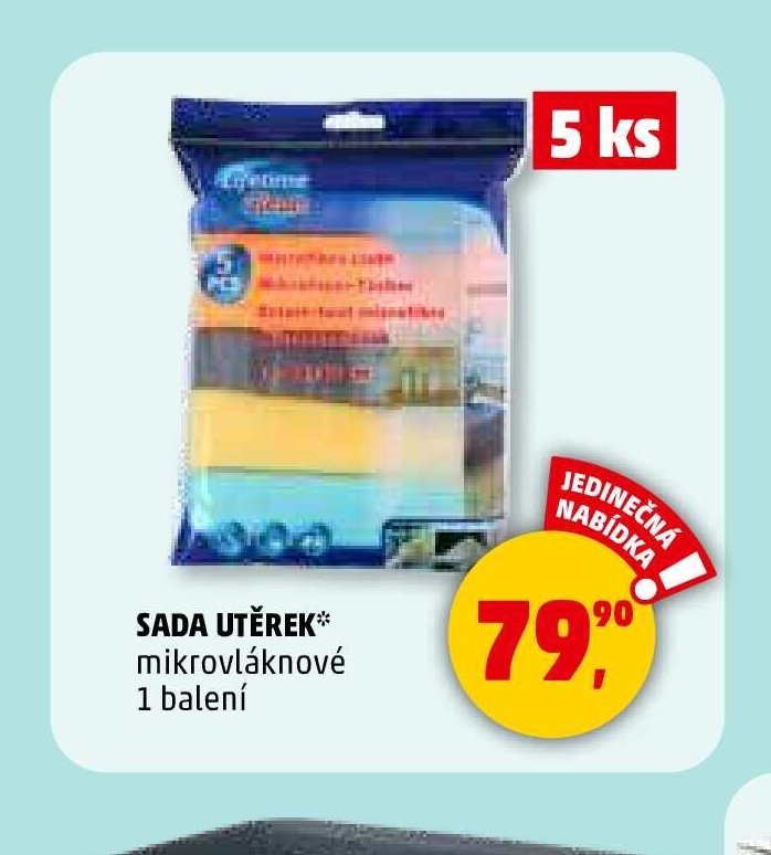 Sada utěrek mikrovláknové