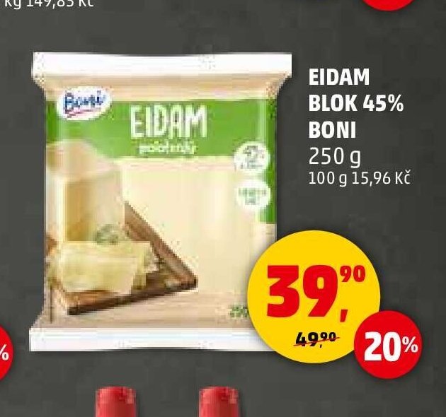 Eidam blok 45% Boni
