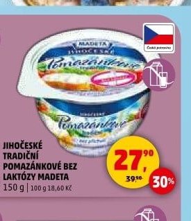 JIHOČESKÉ TRADIČNÍ POMAZÁNKOVÉ BEZ LAKTÓZY MADETA