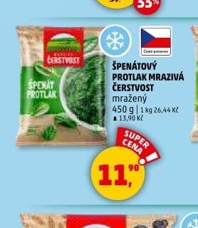 ŠPENÁTOVÝ PROTLAK MRAZIVÁ ČERSTVOST