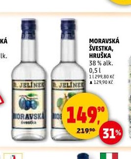 Moravská švestka, hruška 0,5 l