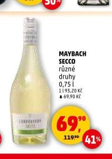 Maybach Secco různé druhy 0,75 l