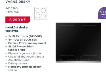 Indukční deska vestavná IDV5760