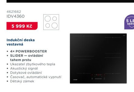 Indukční deska vestavná IDV4360