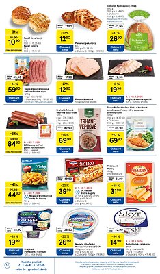aktuální leták Tesco 2.1.2026-6.1.2026