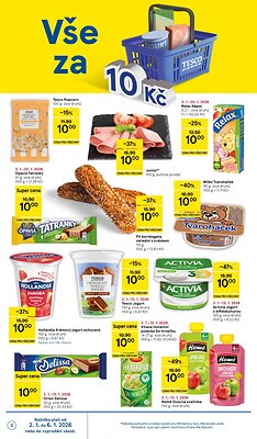 aktuální leták Tesco 2.1.2026-6.1.2026