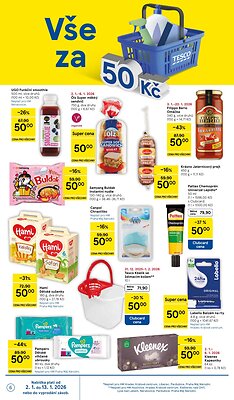 aktuální leták Tesco 2.1.2026-6.1.2026
