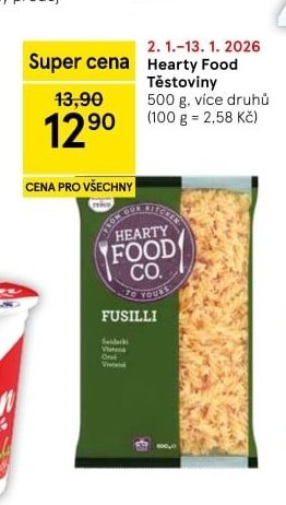 Hearty Food Těstoviny 500 g, více druhů