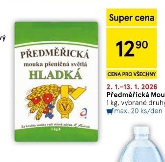 Předměřická mouka pšeničná světlá 1 kg, vybrané druhy