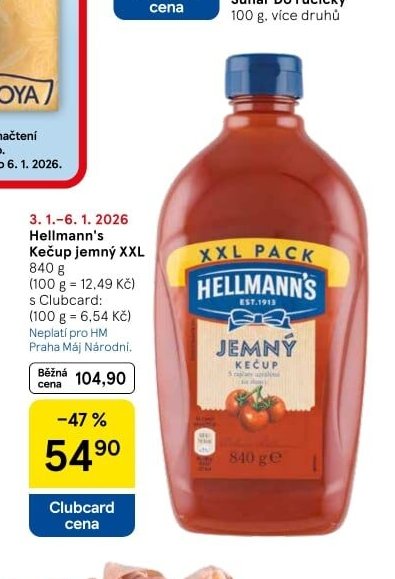 Hellmann's Kečup jemný XXL