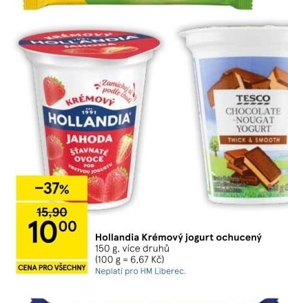 Hollandia Krémový jogurt ochucený