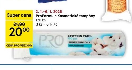 ProFormula Kosmetické tampony