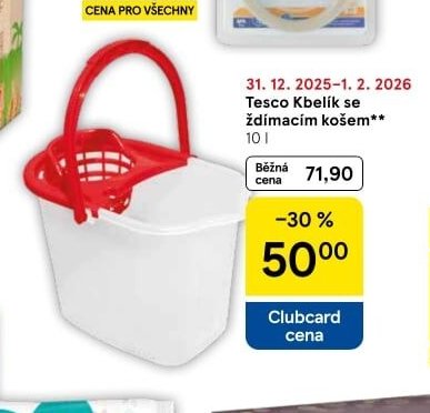 Tesco Kbelík se ždímacím košem 10 l