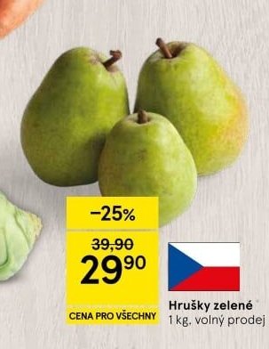 Hrušky zelené