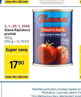 Giana Rajčatový protlak