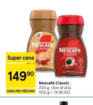 Nescafé Classic 200 g, více druhů