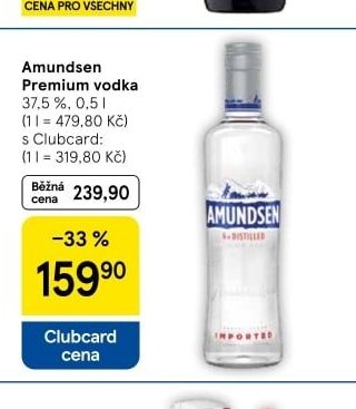 Amundsen Premium vodka 37,5 %, 0,5 l