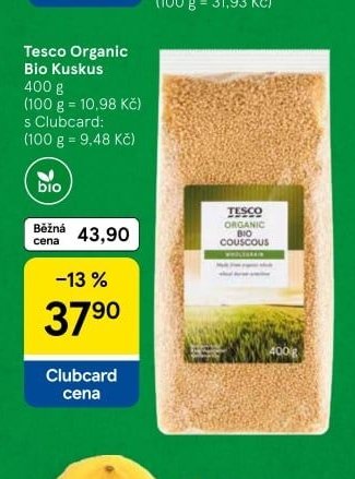 Tesco Organic Bio Kuskus 400 g