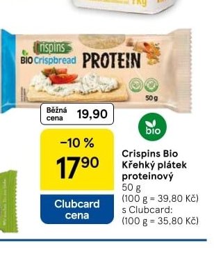 Crispins Bio Křehký plátek proteinový 50 g