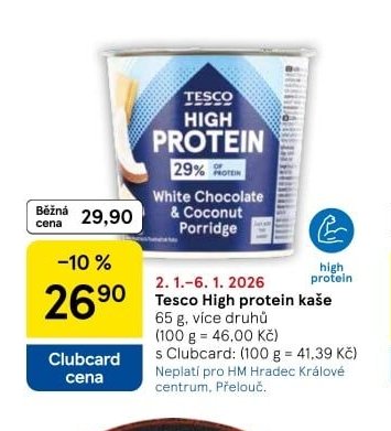 Tesco High protein kaše
