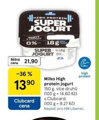 Milko High protein jogurt