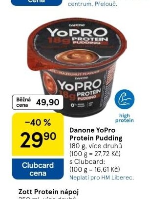 Danone YoPro Protein Pudding