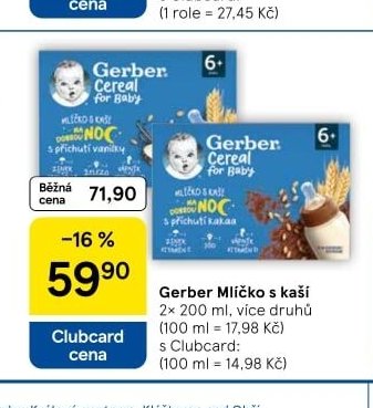 Gerber Mlíčko s kaší