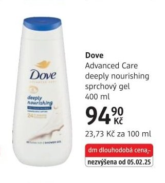 Dove Advanced Care deeply nourishing sprchový gel