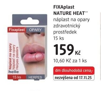 FIXAplast NATURE HEAT náplast na opary