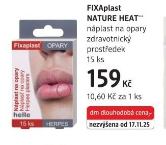 FIXAplast NATURE HEAT náplast na opary