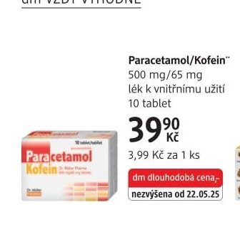 Paracetamol/Kofein 500 mg/65 mg