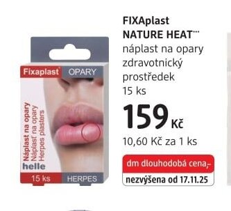 FIXAplast NATURE HEAT náplast na opary