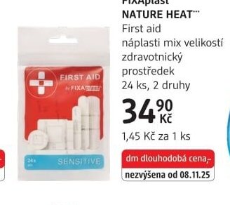 FIXAplast NATURE HEAT First aid náplasti