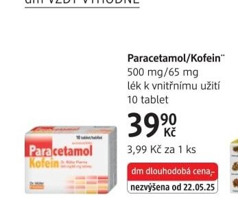 Paracetamol/Kofein 500 mg/65 mg