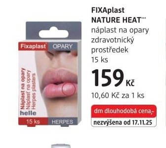 FIXAplast NATURE HEAT náplast na opary