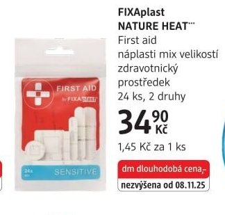 FIXAplast NATURE HEAT First aid náplasti