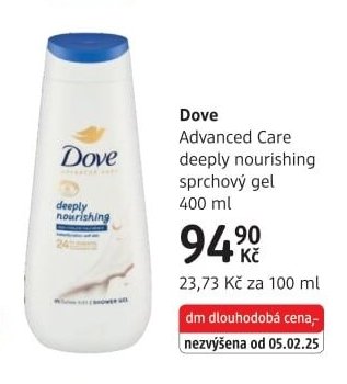 Dove Advanced Care deeply nourishing sprchový gel