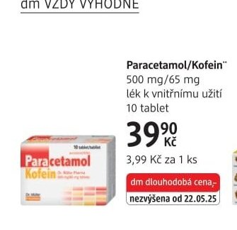 Paracetamol/Kofein 500 mg/65 mg