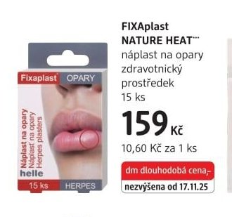 FIXAplast NATURE HEAT náplast na opary