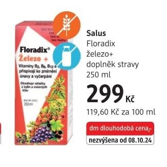 Salus Floradix železo+ doplněk stravy