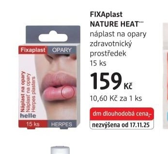 FIXAplast NATURE HEAT náplast na opary