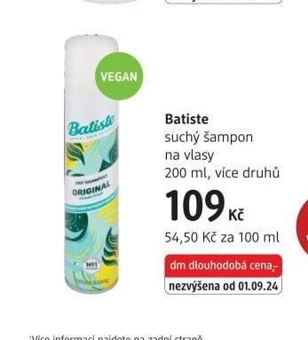 Batiste suchý šampon na vlasy