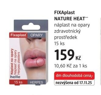 FIXAplast NATURE HEAT náplast na opary