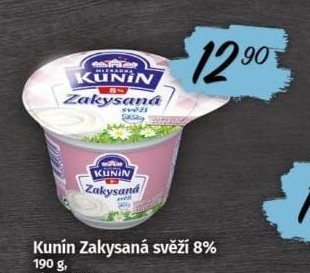 Kunín Zakysaná svěží 8%