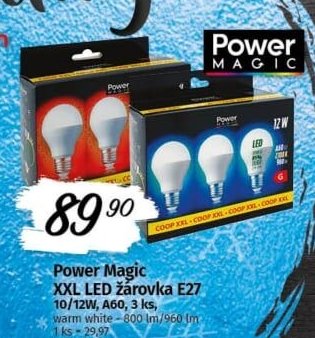 Power Magic XXL LED žárovka E27