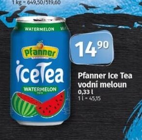 Pfanner Ice Tea vodní meloun