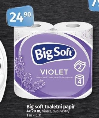 Big soft toaletní papír