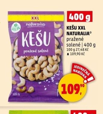 KEŠU XXL NATURALIA 400 g